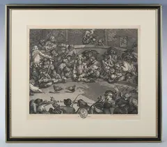 William Hogarth, Pit Ticket, engraving