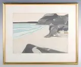 John Brunsdon, Golden Cap, colour etching with aquatint