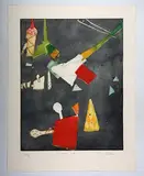 Roger Selden, Space One'; and 'Space Two, a pair of colour etchings with aquatint