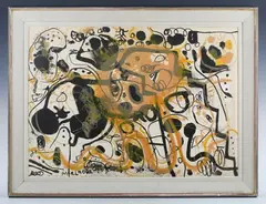 John Henry Olsen, McElhone Steps' (1964), colour lithograph