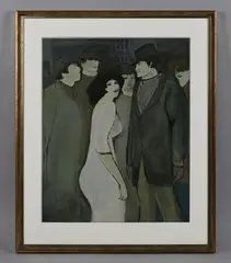 David Schneuer, White Lady, serigraph