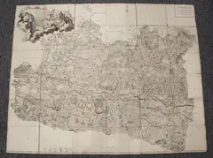 John Rocque, A Topographical Map of the County of Surrey in which is expressed all the Roads, Lanes, Churches, Noblemen and Gentlemen's seats &c. &c., engraving on laid paper in thirty-six sheets