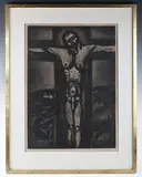 Georges Rouault, Crucifixion, monochrome lithograph