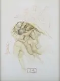 Dante's The Divine Comedy, L'Enfer 8 by Salvador Dalí, colour print, sold Oct 2024