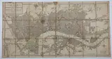 Edward Mogg, An Entire new Plan of the Cities of London & Westminster with the Borough of Southwark, Comprehending the New Buildings and other Alterations, to the Year 1805, showing from Hyde Park to Mile End in t, engraving with hand-colouring in 24 sections