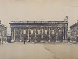 William Nicholson, Christ Church Library’ (Oxford University), lithograph with hand-colouring