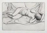 Stanley Roy Badmin, Reclining Female Nude