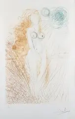 Salvador Dalí, Le Triomphe de Venus’ (The Triumph of Venus), etching with drypoint in colours on Arches wove paper
