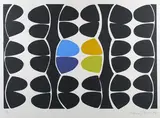 Terry Frost, Variations (Black Segments), screenprint in colours on wove paper