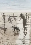 Lucy Willis, Prussia Cove, 1985, soft ground etching with aquatint in colours