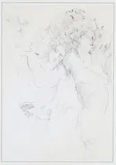 Jürgen Görg, Masquerade, late 20th/early 21st century lithograph on wove paper
