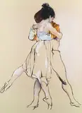 Donald Hamilton Fraser, Pas de Deux, Romeo and Juliet’ (Ballet Dancers), screenprint on Arches wove paper