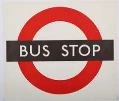 Hans Schleger, Bus Stop, screenprint
