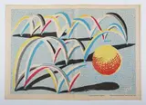 David Hockney, A Bounce for Bradford, four colour lithograph