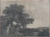 William Woollett, Shooting, a pair of 18th century engravings with etching