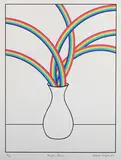 Patrick Hughes, Angela’s Flowers, screenprint
