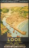 Stanley Charles Rowles, Great Western Railway, Looe South Cornwall for Ideal Homes and Holidays’ (Railway Travel Poster), lithograph in colours