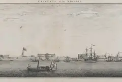 Thomas Kitchin, Calcutta as in MDCCLVI, engraving on laid paper