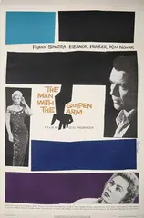 Saul Bass, The Man with the Golden Arm’ (Poster for the Movie), lithograph in colours on wove paper backed onto linen