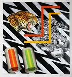 Peter Phillips, Leolocation, screenprint on wove paper