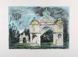 John Piper, Holdenby, lithograph in colours