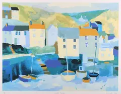 Richard Tuff, Winter Harbour, 21st century screenprint
