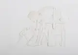 Eduardo Paolozzi, The British Library, Newton after Blake, 1995, plaster relief
