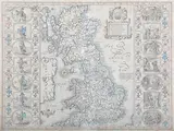 John Speed, Britain as it was Devided in the tyme of the Englishe Saxon's especially during their Heptarchy' (Map of Britain), engraving on laid paper with later hand-colouring