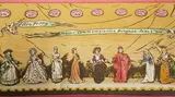 William Nicholson, The Ellen Terry Jubilee Commemoration Banquet Souvenir, panoramic lithograph in colours on two joined sheets