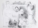 Portrait de Famille I. Homme Aux Bras Croisés by Pablo Picasso, lithograph on wove paper, sold Nov 2023