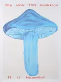 David Shrigley, You Win This Mushroom, It is Poisonous' and 'They Were Too Long, They Were Much Too Long, two offset lithographs