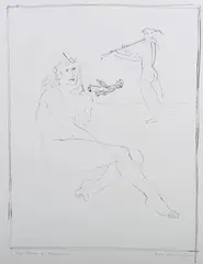 Eric James Mellon, Persephone & Ascalaphus, monochrome print