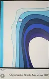 Jan Lenica, Olympische Spiele München 1972' (Poster for the 1972 Munich Olympic Games), lithograph in colours