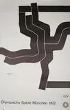 Eduardo Chillida, Olympische Spiele München 1972' (Poster for the 1972 Munich Olympic Games), offset lithograph in colours