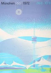 Otl Aicher, München, 1972' (Poster for the 1972 Munich Olympic Games), screenprint in colours