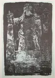 John Piper, Exton, Rutland: Monument by Grinling Gibbons, 1686