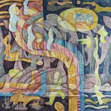 He Neng, Prayer, serigraph on rice paper