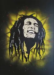 Otto Schade, Bob Marley, 2014, screenprint