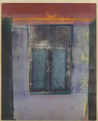 Wall Cupboard, December, Gaucin by Barbara Rae, monotype, sold Jul 2023