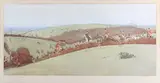Cecil Aldin, The Pytchley Country, Gone Away from Badby Wood, offset lithograph