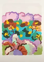 Charles Lapicque, Paysage Grec, lithograph in colours