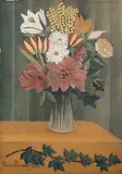 Henri Rousseau, Vase de Fleurs à la Branche de Lierre, early/mid-20th century lithograph in colours