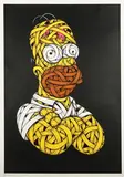 Otto Schade, Donut Brain (Homer Simpson), 2014, screenprint