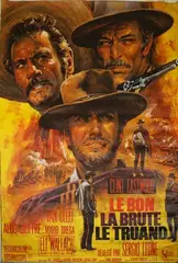 Jean Mascii, Le Bon, La Brute, Le Truand' (The Good, The Bad and The Ugly, French Movie Poster), offset lithograph