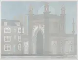 Geoffrey Elliott, North Gate, Pavilion, Brighton, screenprint