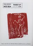 Billy Childish, Art Car Boot Fair Prize Draw Ticket No. 000167/250, 21st century woodcut