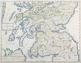 Andrew Johnston, A New Map, of the South Part of Scotland, engraving with later hand-colouring on laid paper