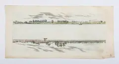 John Heaviside Clark, Panorama of the Thames from Richmond to London, etching with aquatint and hand-colouring on seven sheets