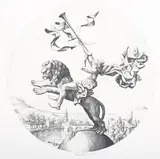 Stephen Gooden, The Rider on the Lion, 1924, engraving on cream laid paper