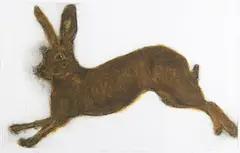 Sonia Rollo, Within a Hare's Breath, 21st century etching in colours